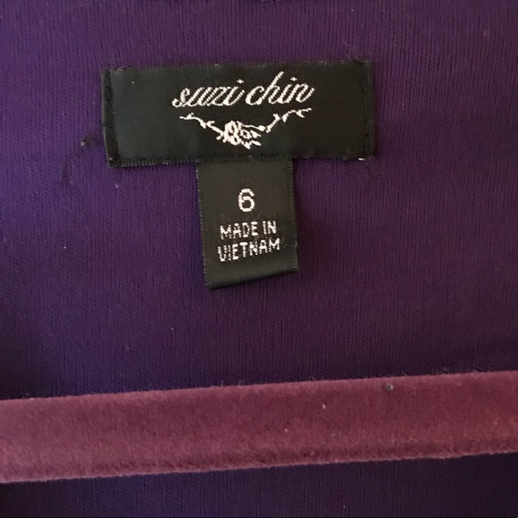 Purple Ruched Dress - Picture 2 of 3